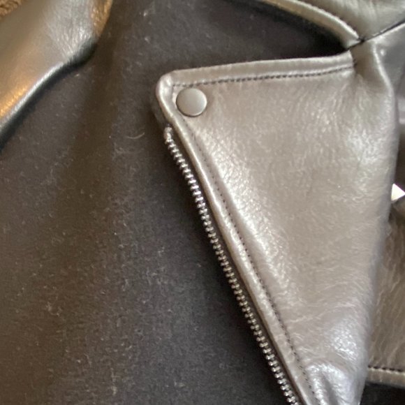 Like New Danier Leather Moto Jacket - Picture 6 of 8